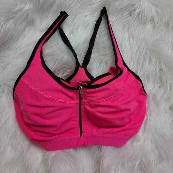 Victoria's Secret VSX Knockout Front-Close Sports Bra‎ in Pink 32C - Picture 1 of 7